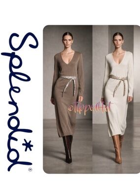 NWT $138 Splendid x Cella Jane Knit Midi Sweater Dress – Multiple Sizes